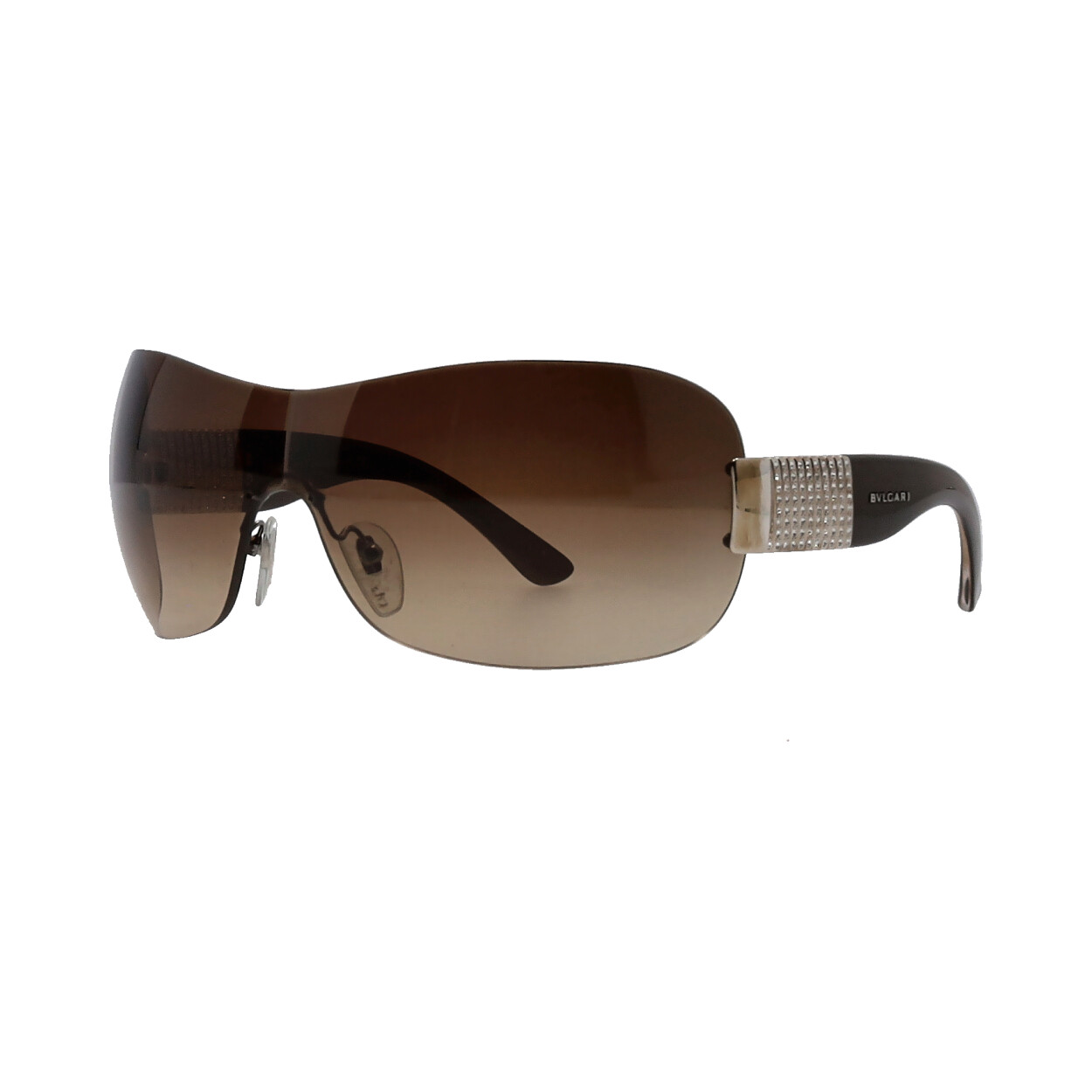 BVLGARI Crystal Sunglasses 6030-B Brown | Luxity