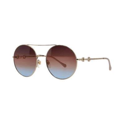 Product GUCCI Horsebit Round Sunglasses GG0878S Gold Tone