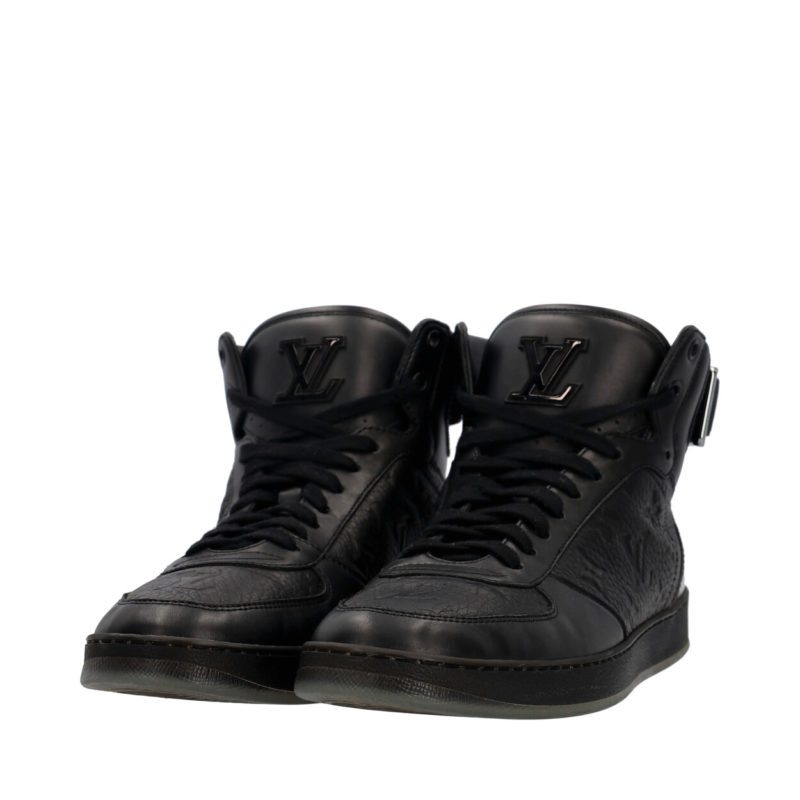 Leather Rivoli Sneaker Boots Black