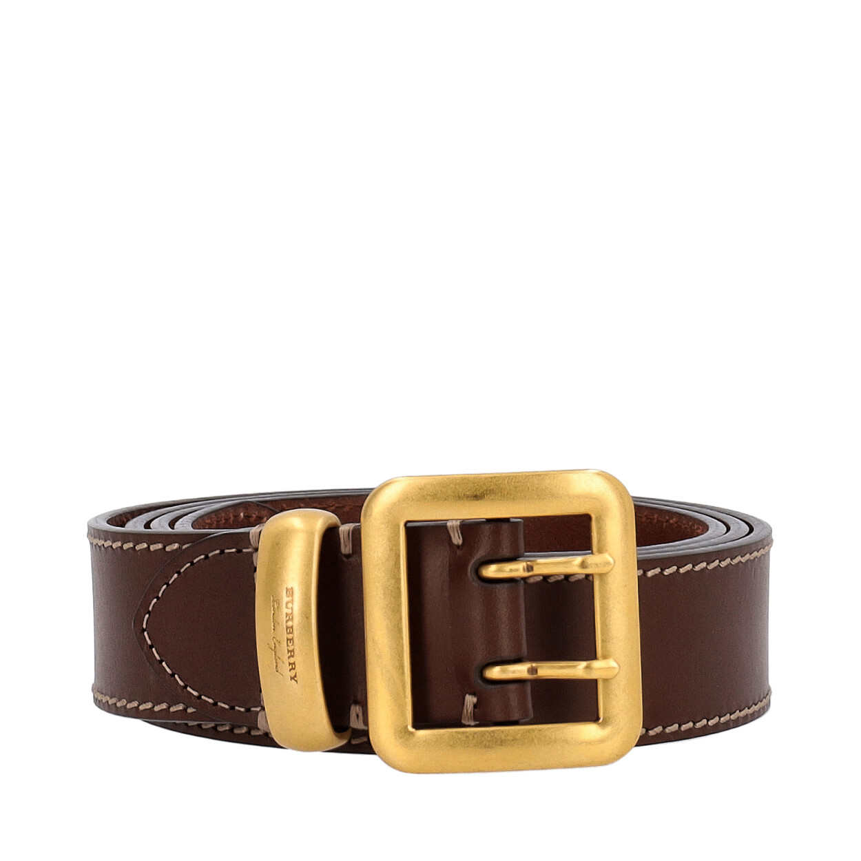 BURBERRY Leather Belt Brown - S: 110 (44) | Luxity