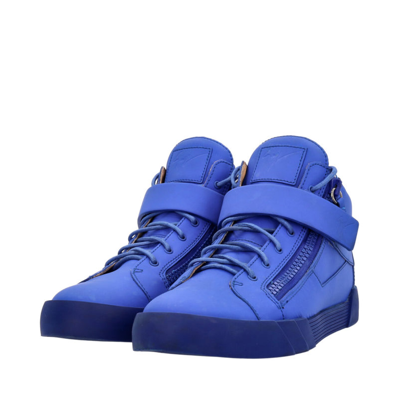 Uovertruffen Etablere Diligence GIUSEPPE ZANOTTI Matte High Top Sneakers Blue | Luxity