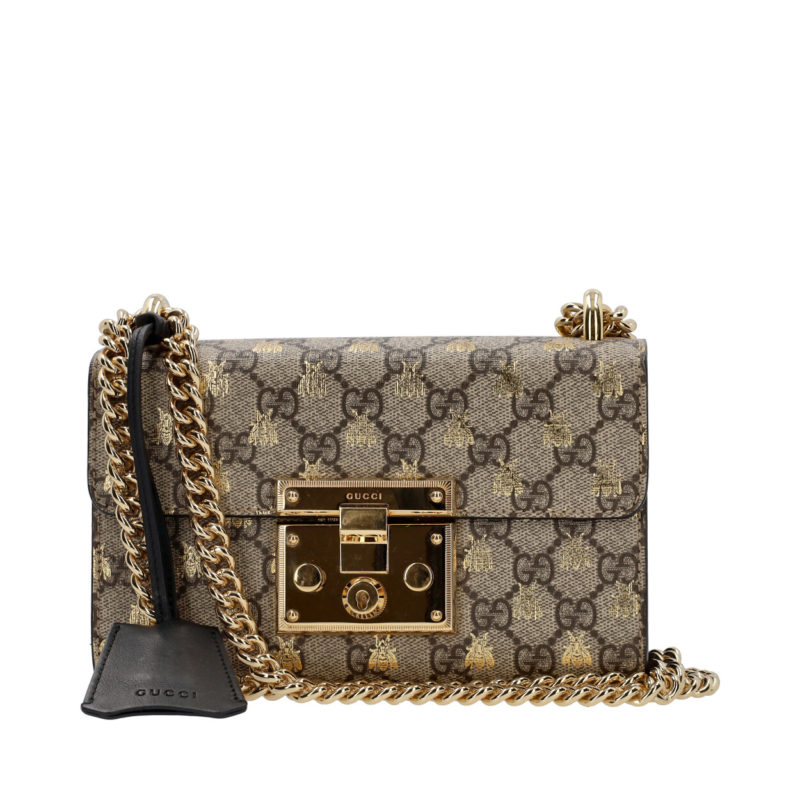 Gucci Padlock Supreme Bee Shoulder Bag - The House of Sequins