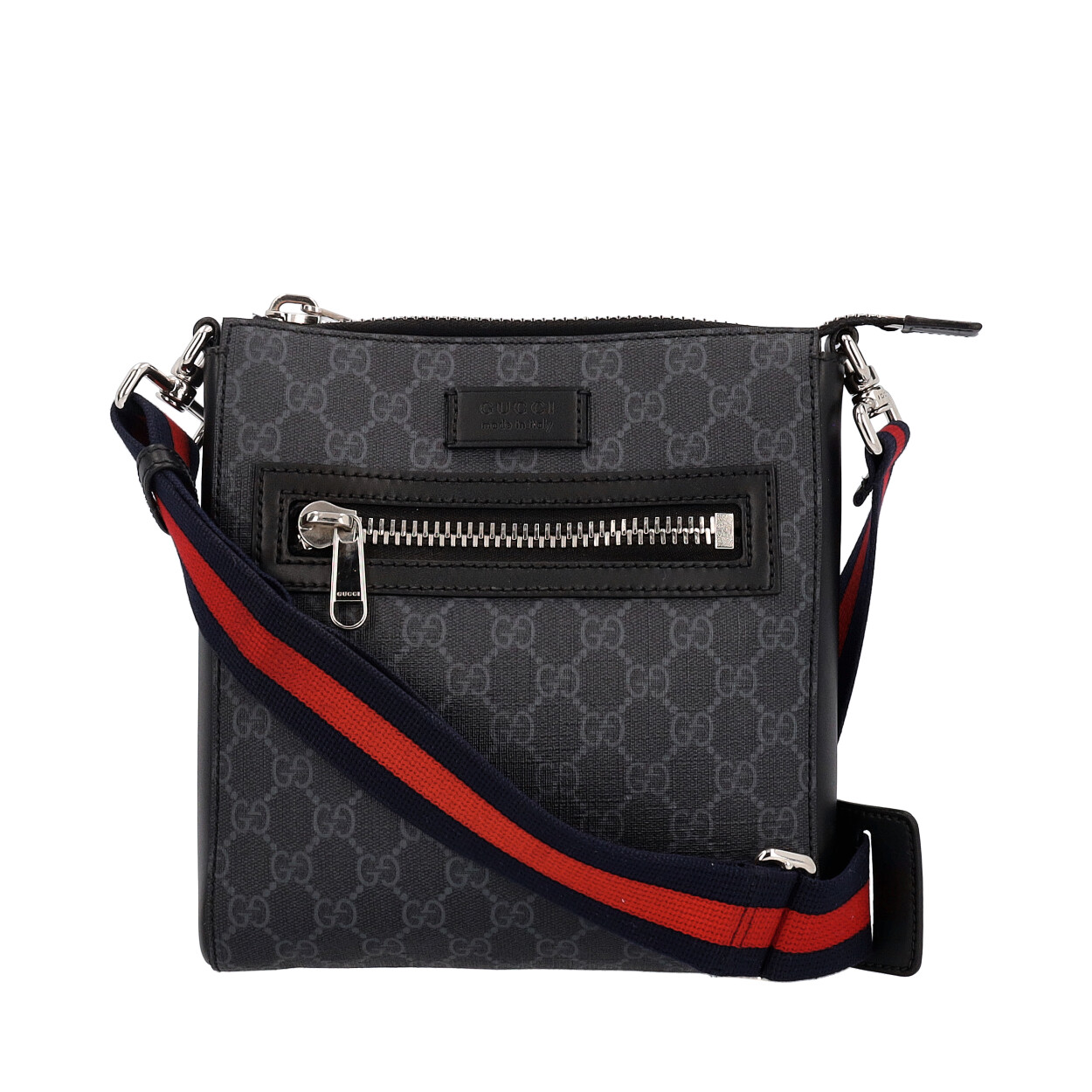 GUCCI GG Supreme Small Messenger Black/Grey | Luxity