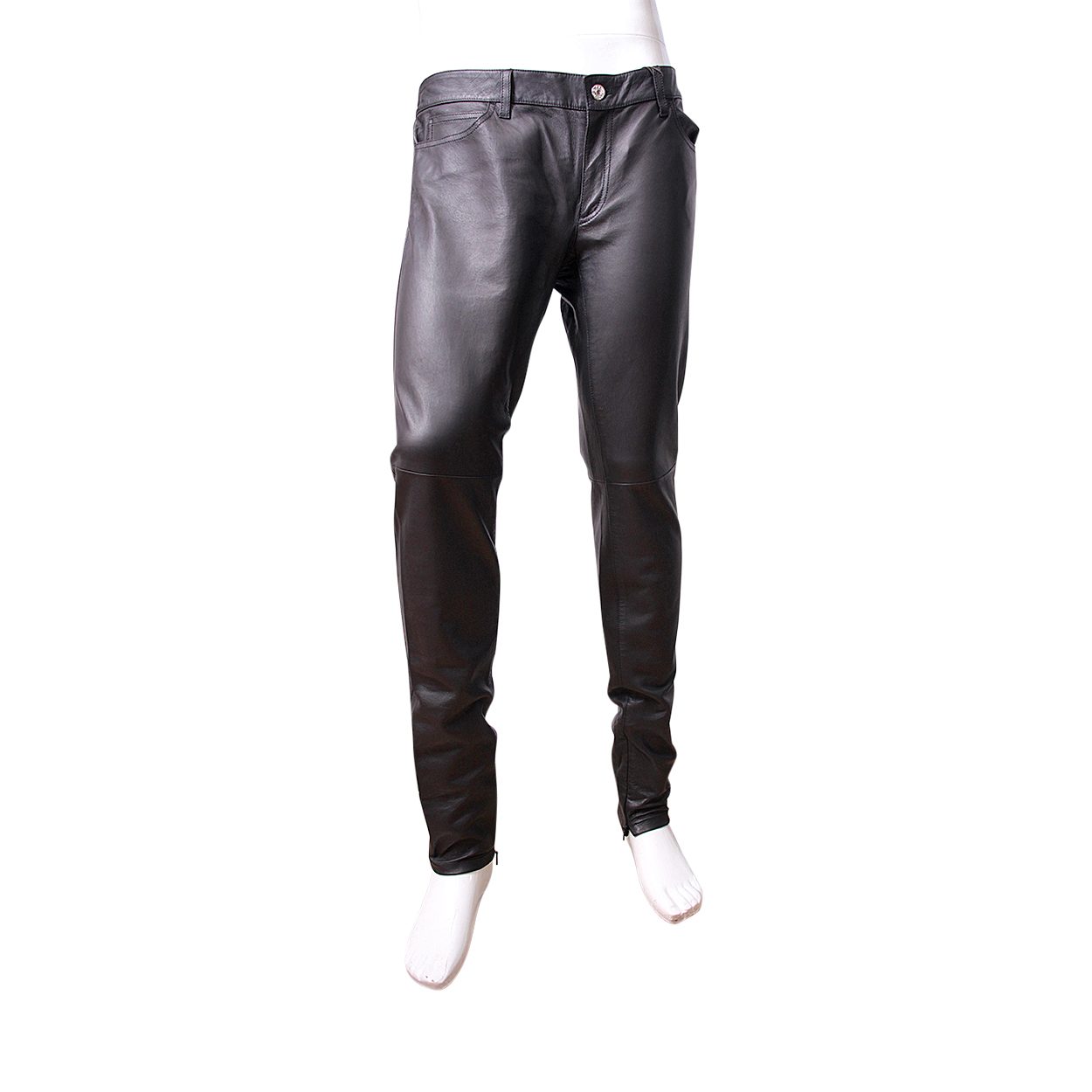 GUCCI Leather Pants Black | Luxity