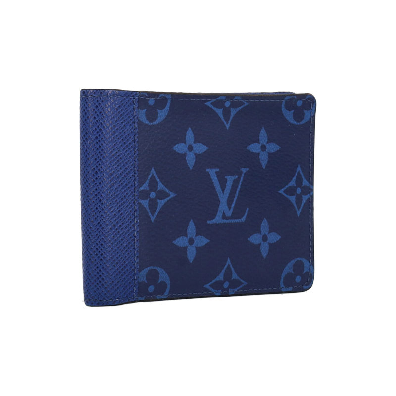 Louis Vuitton Multiple Wallet Monogram Pacific Taiga Blue in Taiga