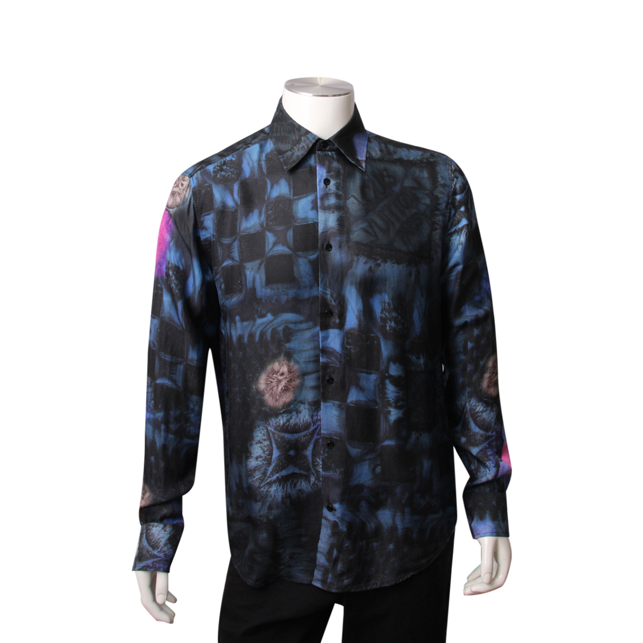 Silk shirt Louis Vuitton Blue size 40 FR in Silk - 26549716