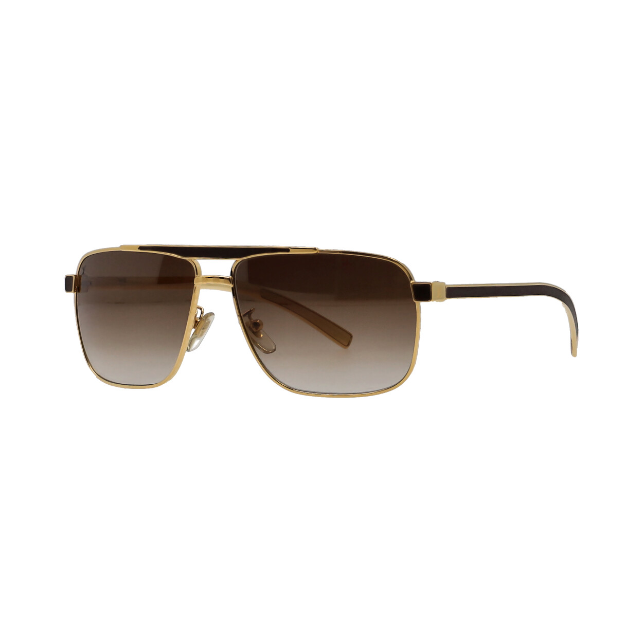 Louis Vuitton Brown/Gold Z0549U Square Aviator Sunglasses