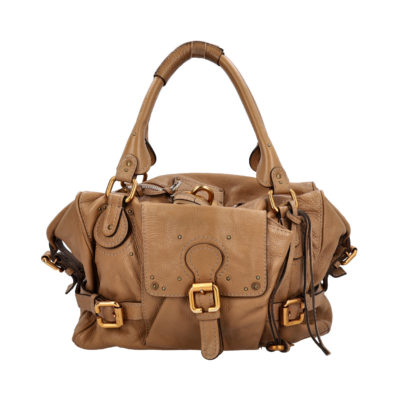Product CHLOE Leather Front Pocket Paddington Tote Brown