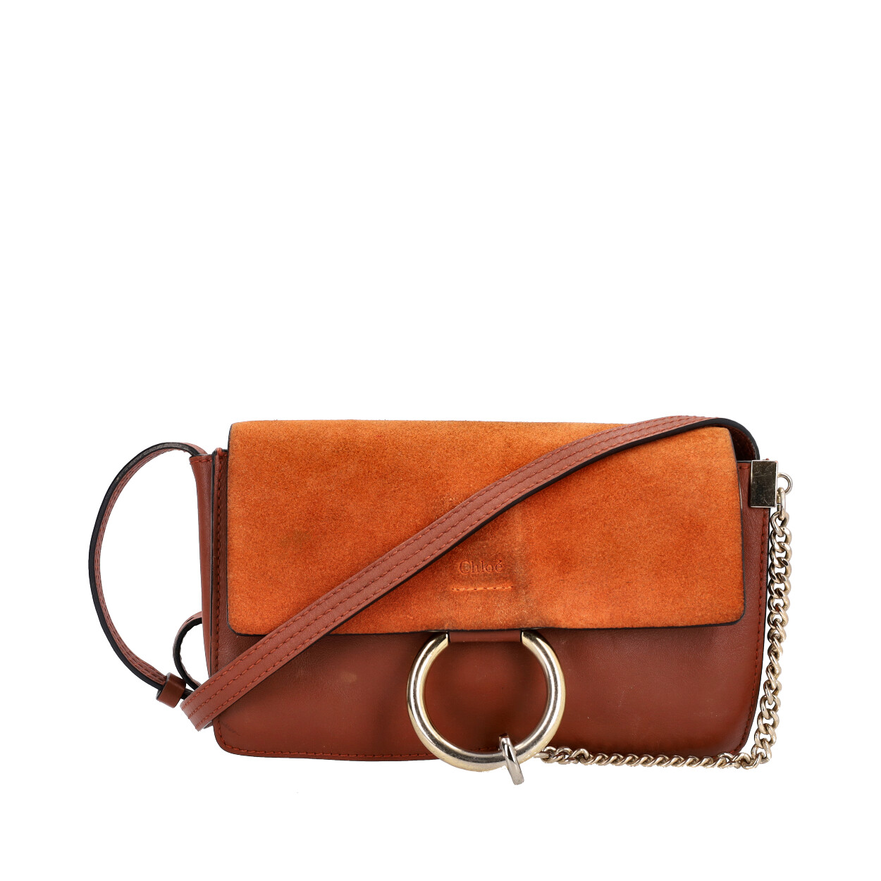 Chloé Faye small leather and suede shoulder bag in Tan – PRELOVEDSTORY