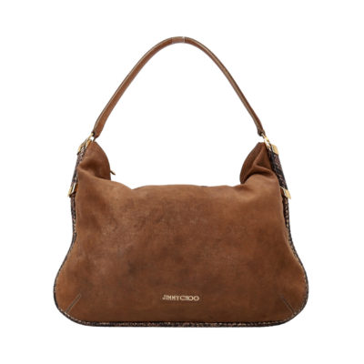 Product JIMMY CHOO Iridescent Leather Zoe Shoulder Bag Brown