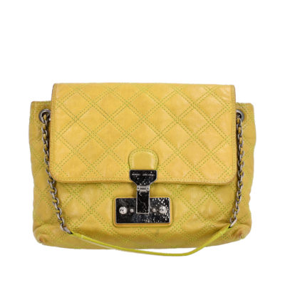 Product MARC JACOBS Quilted Leather Flap Crossbody Bag Green