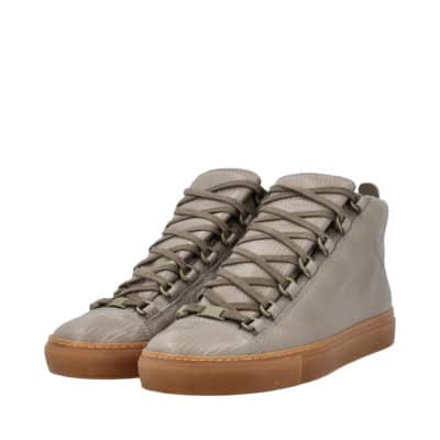 Product BALENCIAGA Leather Arena High Top Sneakers Grey