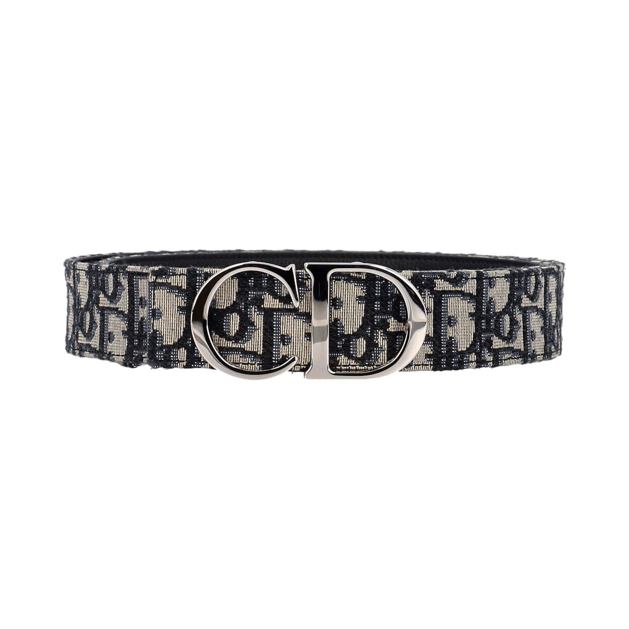 CHRISTIAN DIOR Oblique Logo Reversible Belt Black/Blue - S: 90 (36 ...