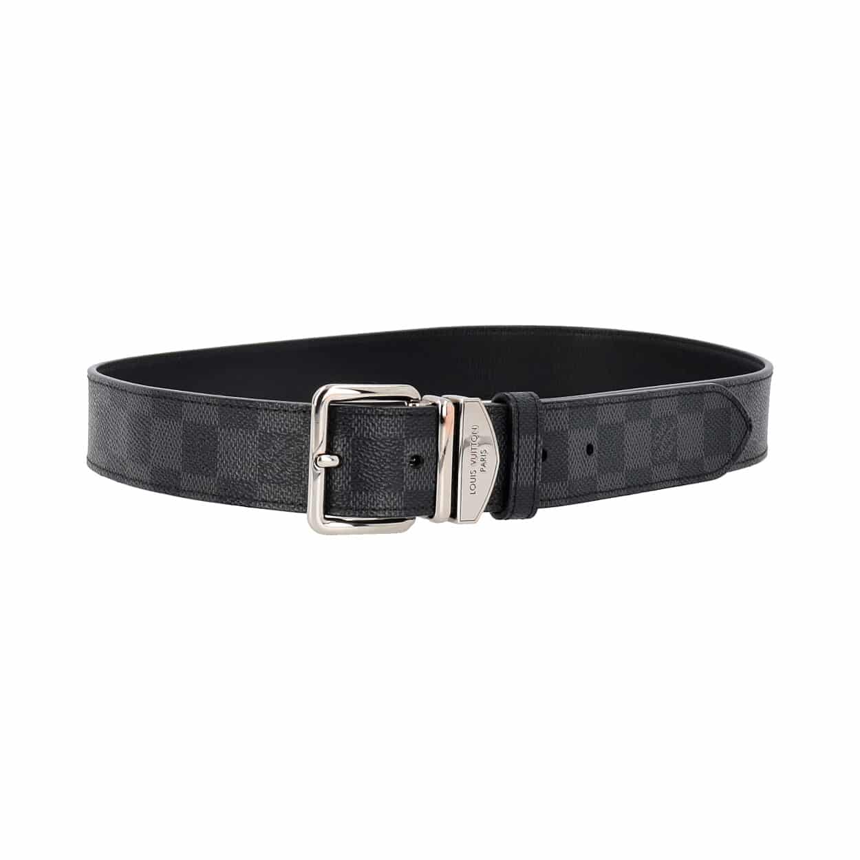 Louis Vuitton 90/36 Reversible Damier Graphite 35mm Slender Belt 102lvs72