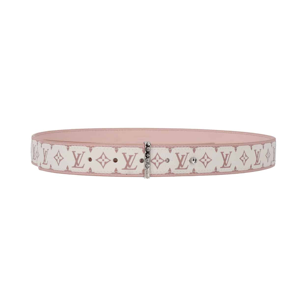 Authentic Louis Vuitton Belt Women Santure Monogram Cherry Blossom Rose  80/32 Lv