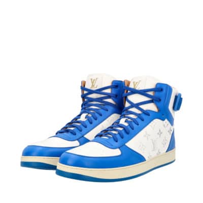 Product LOUIS VUITTON Monogram Rivoli Sneakers White/Blue - NEW