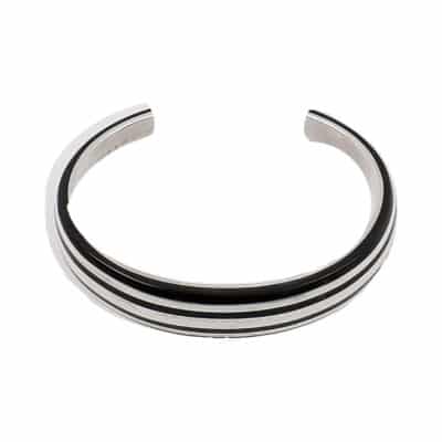 Product MONTBLANC Silver/Lacquer Bangle Silver/Black