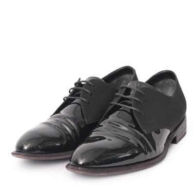 Product CELINE Patent/Satin Derby Shoes Black