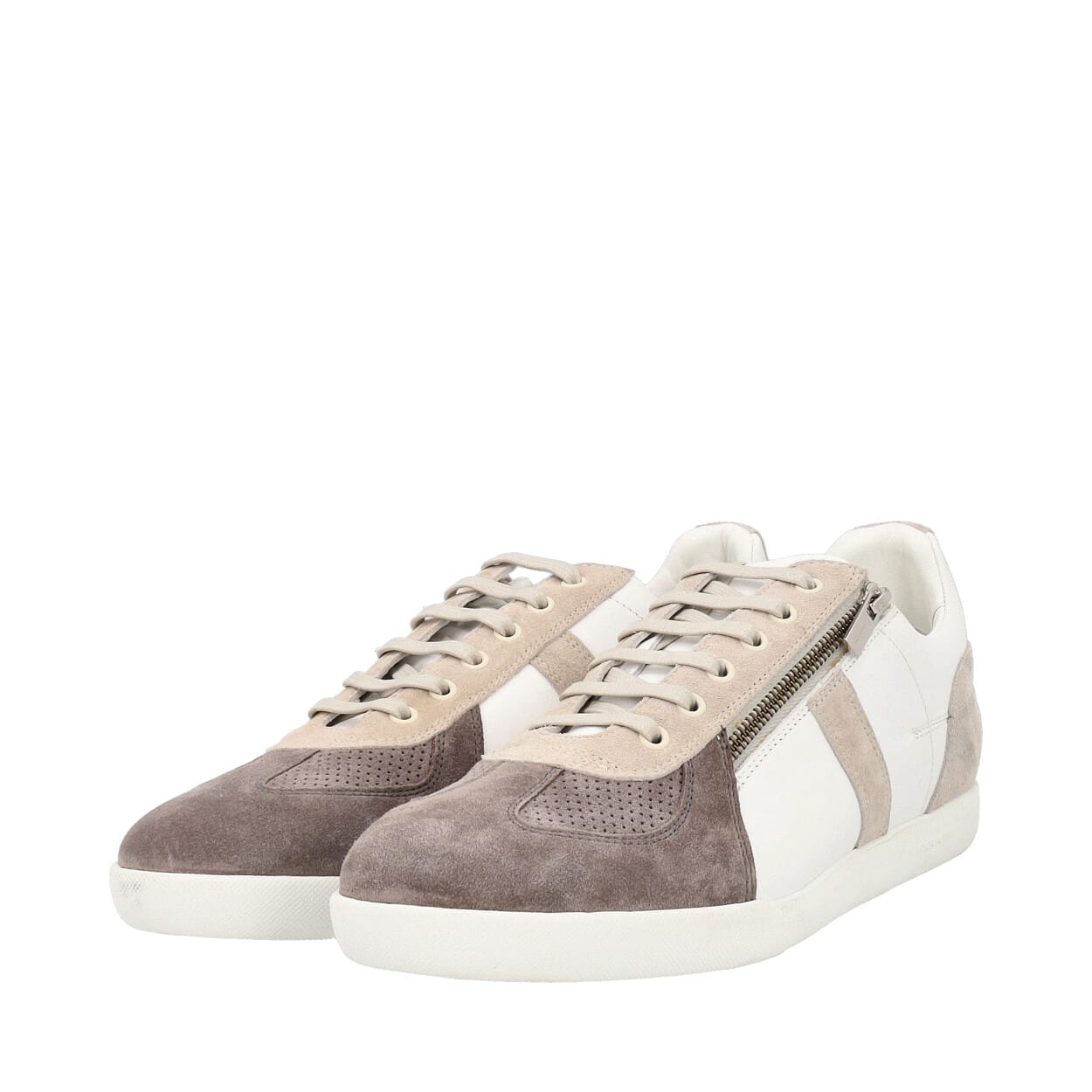DIOR Homme Leather/Suede Sneakers Beige/White - NEW | Luxity