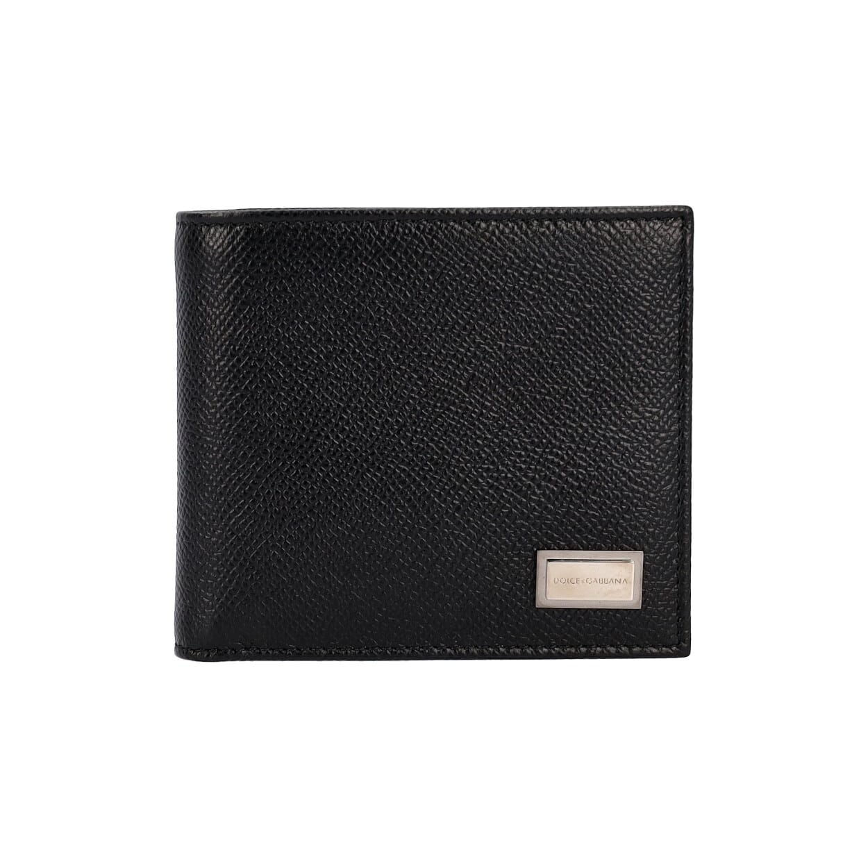 DOLCE & GABBANA Leather Bifold Wallet Black - NEW | Luxity