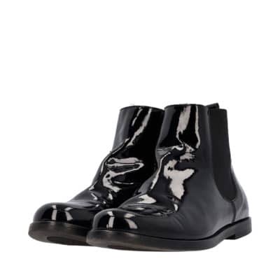 Product DOLCE & GABBANA Patent Kids Chelsea Boots Black