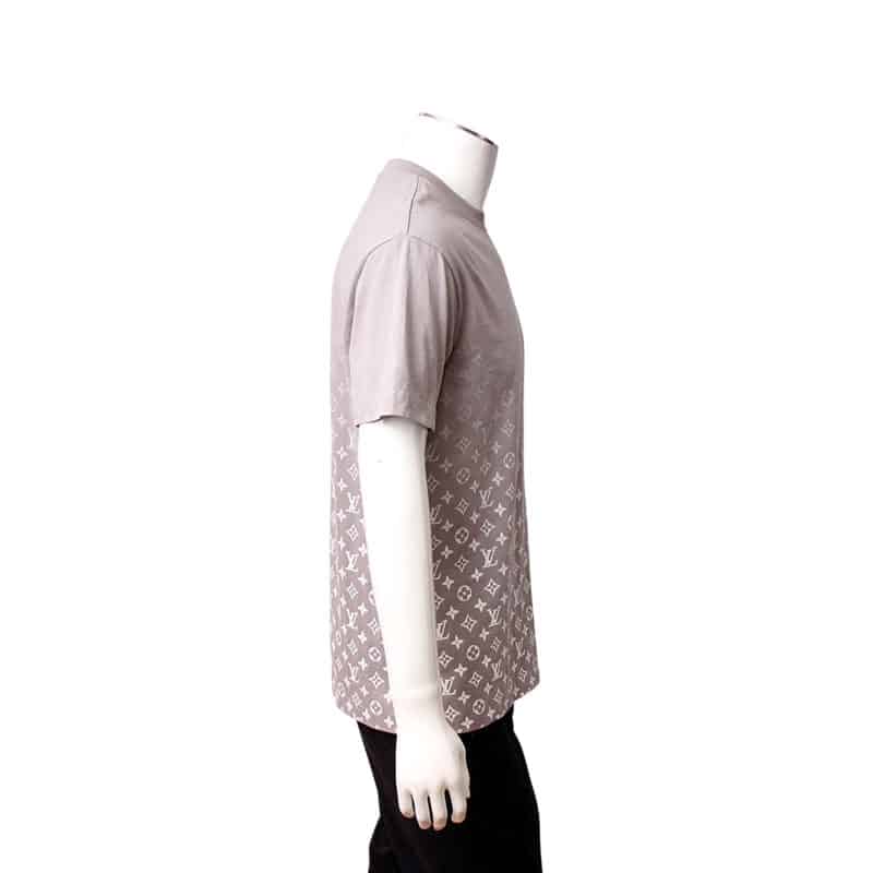 LOUIS VUITTON Cotton Monogram Gradient T-Shirt Grey | Luxity