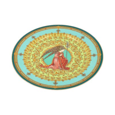 Product VERSACE X ROSENTHAL Ceramic L'Ange Gabriel Plate Green