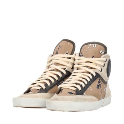 Product YVES SAINT LAURENT Rive Gauche Fabric/Suede High Top Sneakers Beige