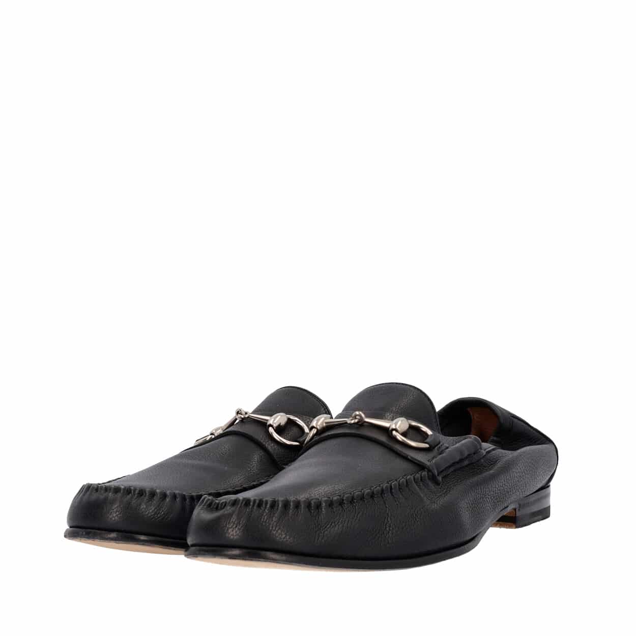 GUCCI Leather Horsebit Loafers Black | Luxity