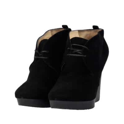 Product JIMMY CHOO Suede/Rubber Wedge Ankle Boots Black