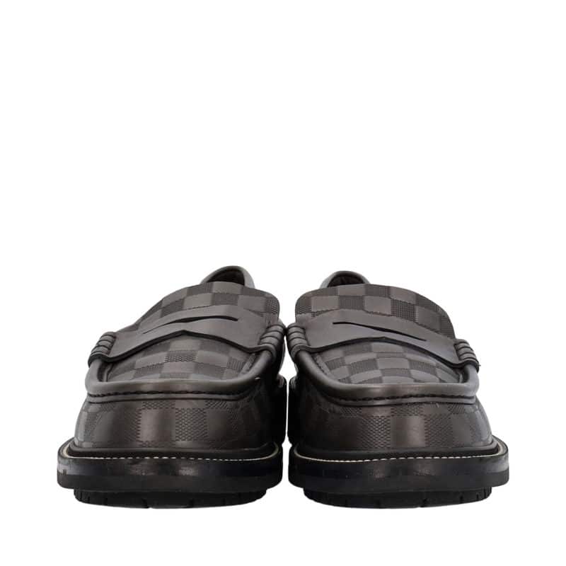 Louis Vuitton Damier Mens Loafers & Slip-Ons 2023-24FW, Black, 10