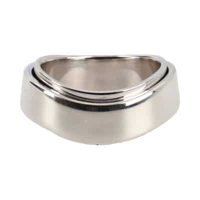Product MONTBLANC Silver Wide Profile Rotating Ring