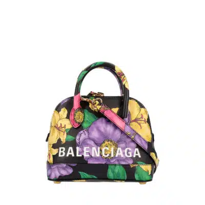 Balenciaga Extra Extra Small Ville Cities Leather Top Handle Bag