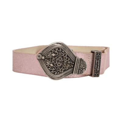 Product ROBERTO CAVALLI Leather Distressed Belt Pink - S: 80 (32)