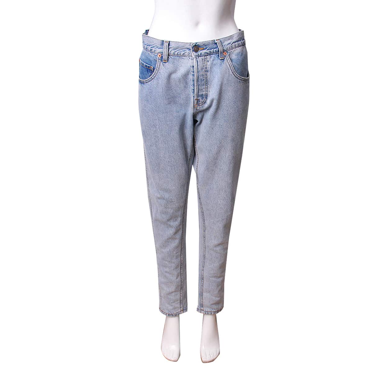 GUCCI Cotton Distressed Jeans Blue | Luxity