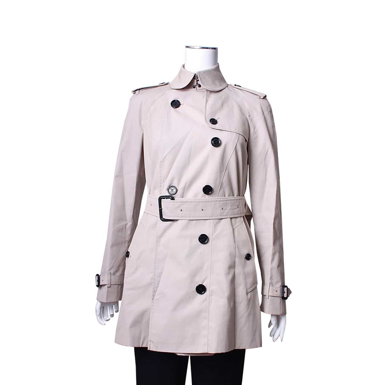 BURBERRY Cotton Islington Short Trench Coat Beige | Luxity