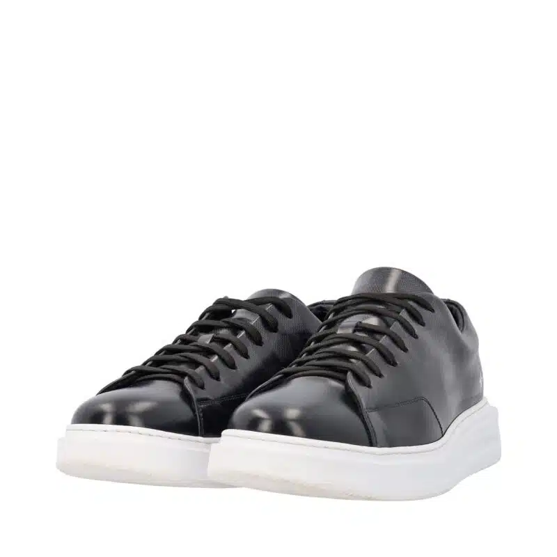 LOUIS VUITTON Glazed Damier Graphite Beverly Hills Sneakers Noir