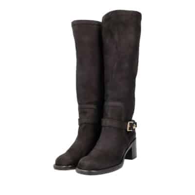 Product LOUIS VUITTON Leather Riding Boots Black