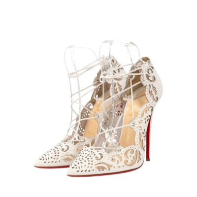 Product CHRISTIAN LOUBOUTIN Cut Out Leather Pumps White