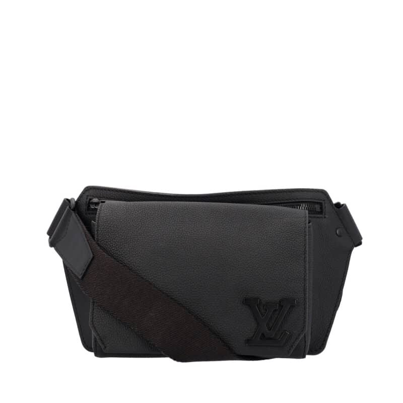 LOUIS VUITTON Leather Takeoff Sling Noir