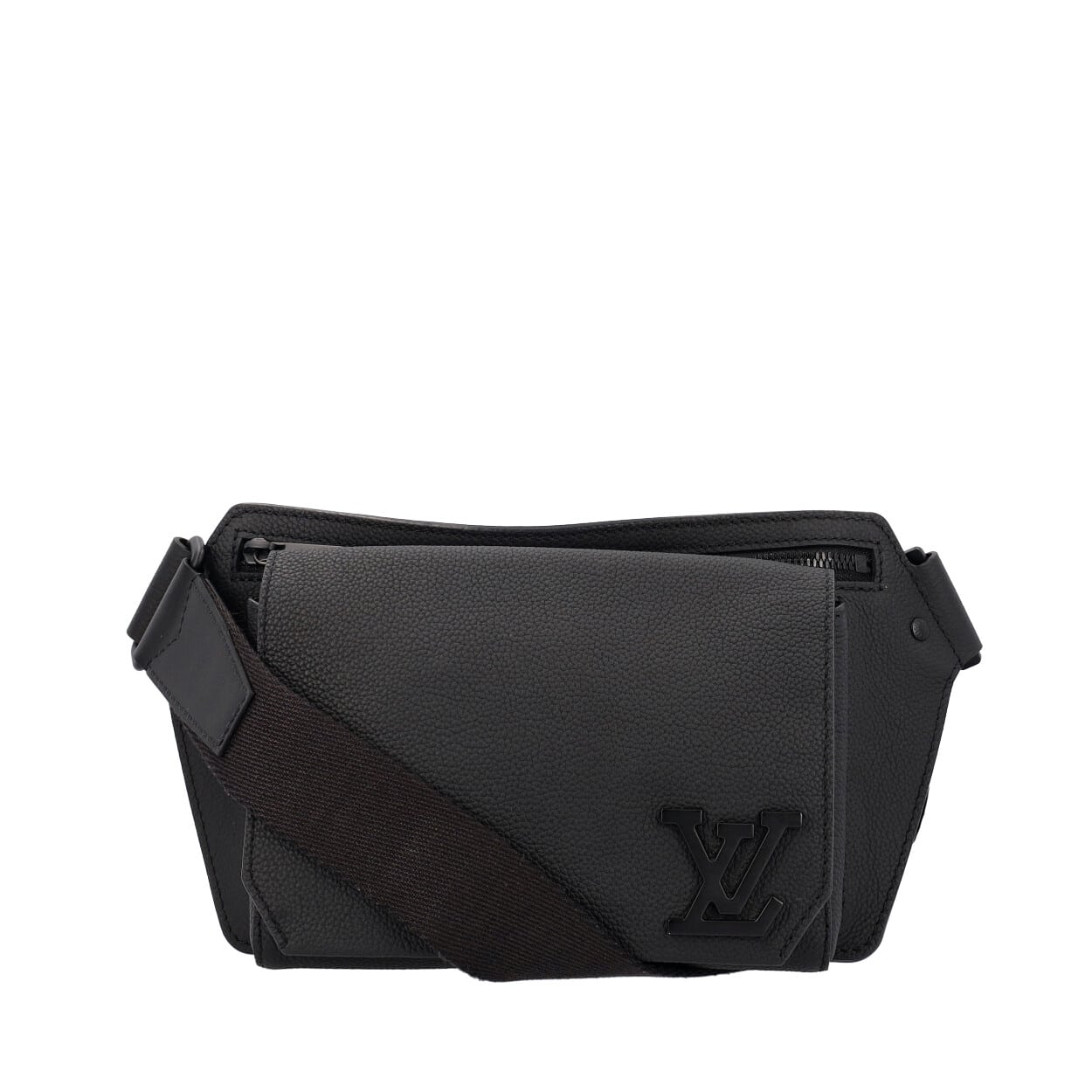 LOUIS VUITTON Leather Takeoff Sling Noir | Luxity