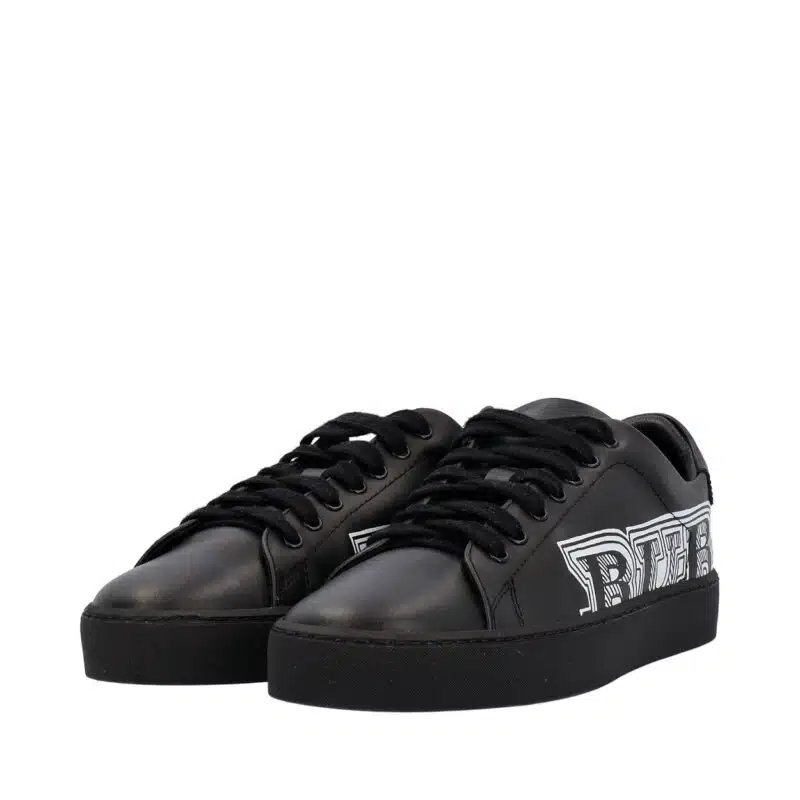 Burberry logo deals print leather sneakers