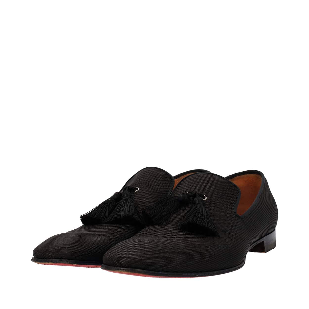 CHRISTIAN LOUBOUTIN Fabric Officialito Loafers Black | Luxity