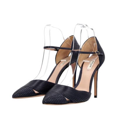 Product GIORGIO ARMANI Leather D'Orsay Pumps Navy