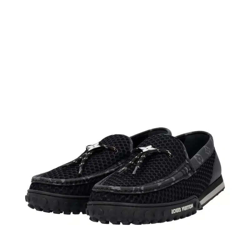 Louis Vuitton black Racer Moccasins