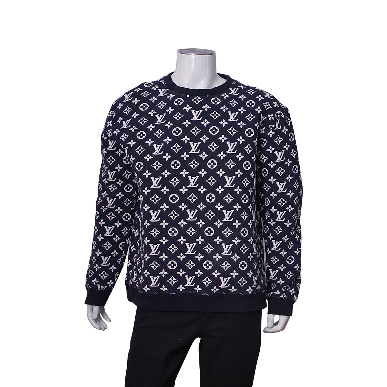 Louis Vuitton black Graphic Print Long-Sleeved Shirt