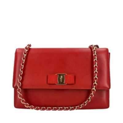 Product SALVATORE FERRAGAMO Ginny Leather Crossbody Bag Red