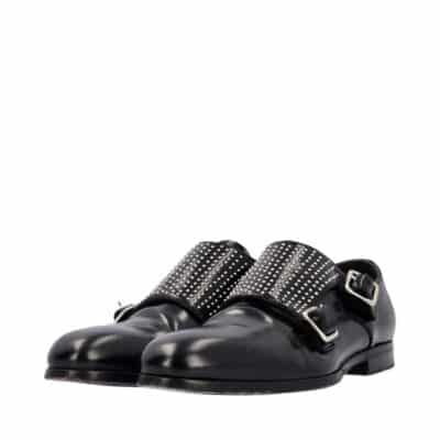 Product ALEXANDER MCQUEEN Leather Studded Loafers Black