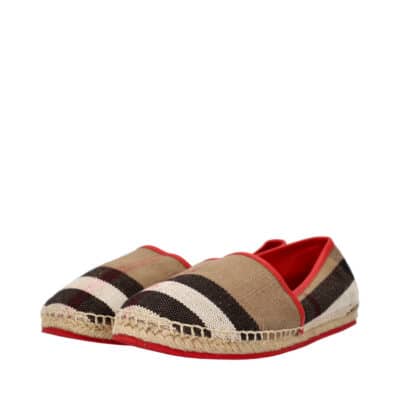 Product BURBERRY Check Kids Espadrilles Red