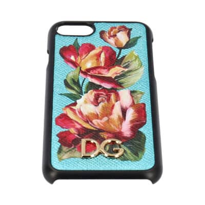 Product DOLCE & GABBANA Leather/Rubber Floral iPhone 7 Cover Multicolour